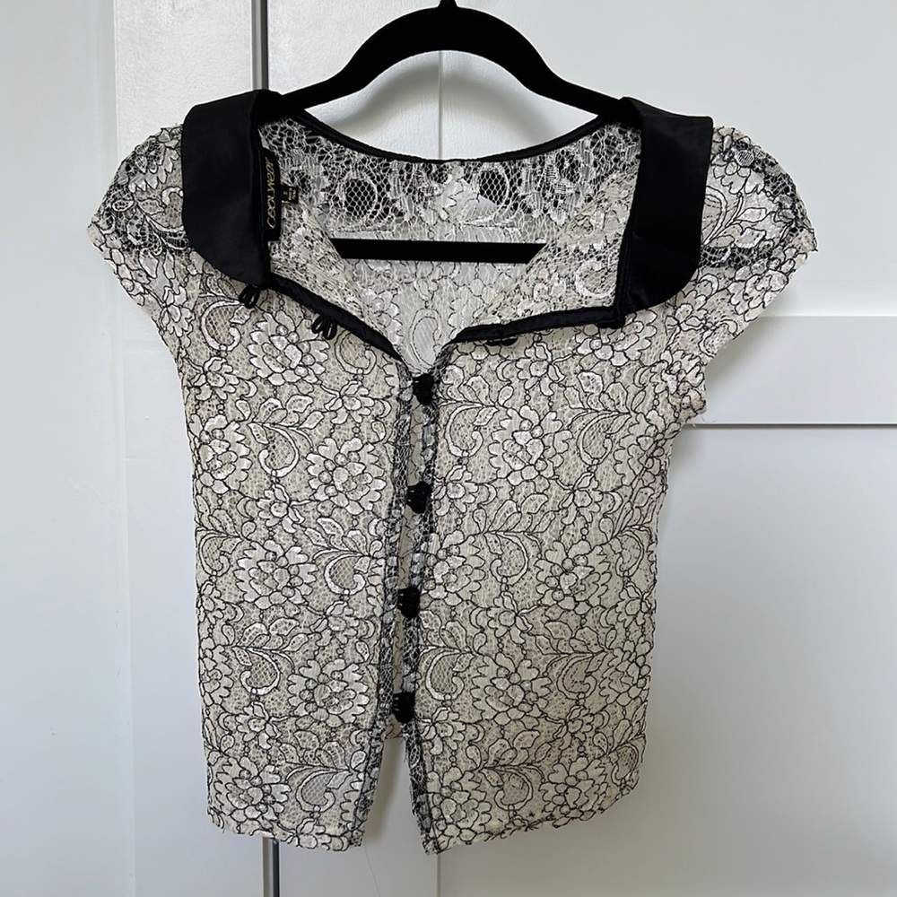 Lace crop top